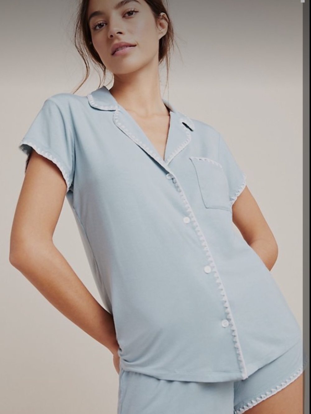 Eberjey Frida Short Sleeve PJ Top